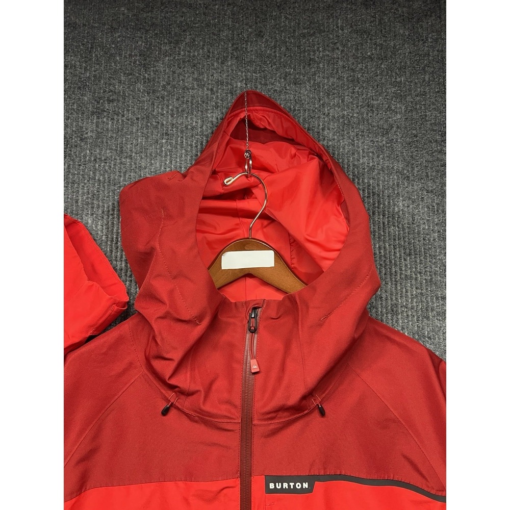 Burton GORETEX Pillowline Anorak Sun Dried Tomato Red Size XL Snowboard Ski Gear - Picture 5 of 10